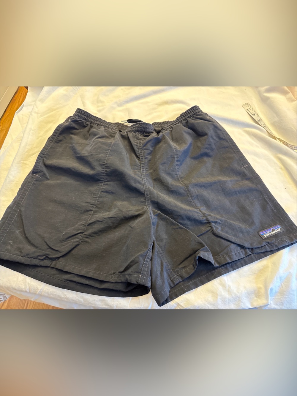 Patagonia Men's Baggies Swim Trunks Lined Shorty Surf Black Small Nylon